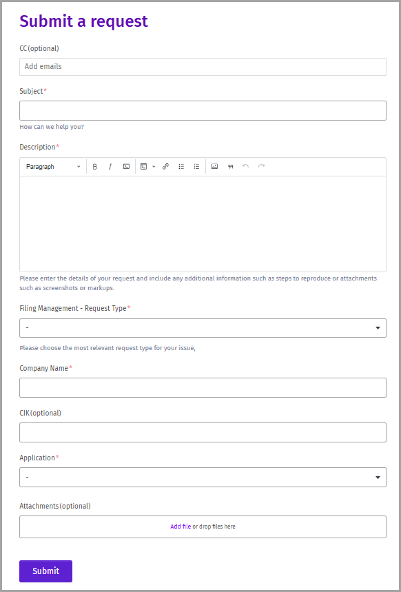 DFIN Filer - request form.png